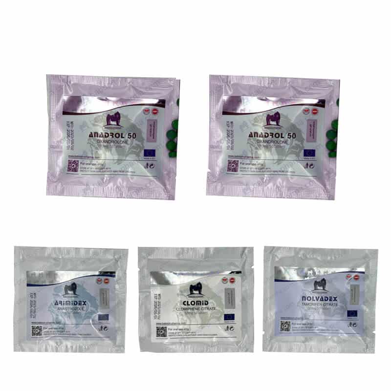 Paquete para aumentar masa muscular: Anadrol Oximetolona Esteroides Orales (4 semanas) - Baboon Pharma