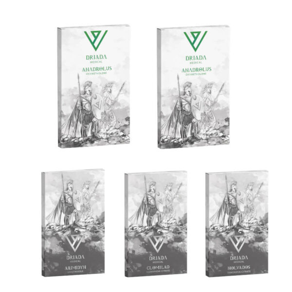 Paquete para aumentar masa muscular: Anadrol Oximetolona Esteroides Orales (4 semanas) Driada Medical