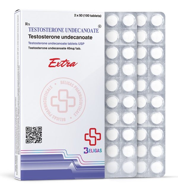 Undecanoato de testosterona 40 mg 100 comprimidos