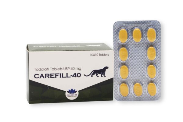 Carefill 40 mg Tadalafilo 100 comprimidos Farmacia UE