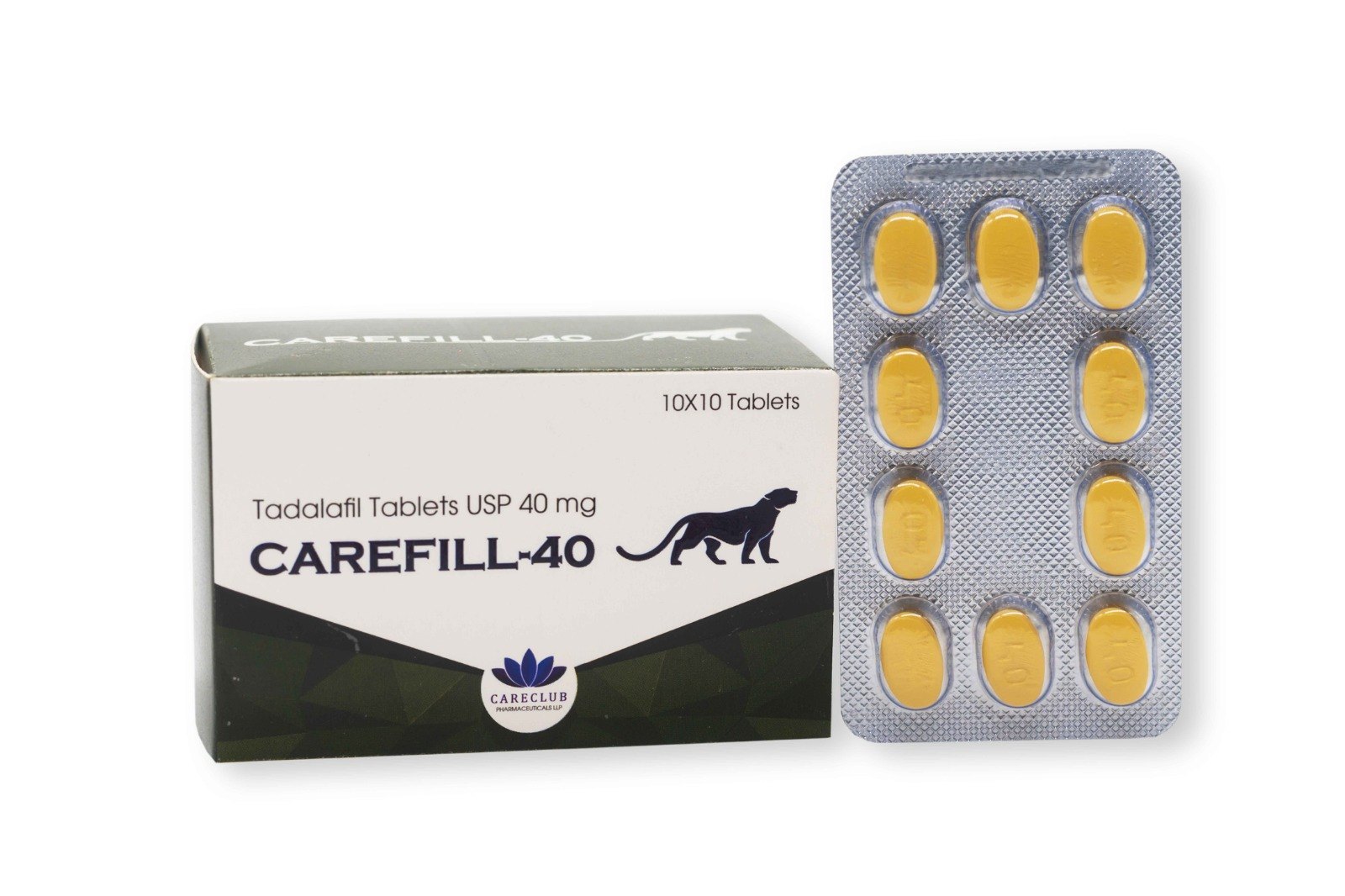 Carefill 40 mg Tadalafilo 100 comprimidos Farmacia UE