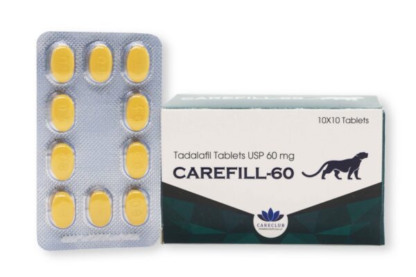Carefill 60 mg Tadalafilo 100 comprimidos Farmacia UE