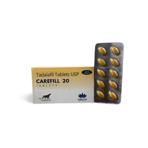 Carefill CT 20 mg Tadalafilo Comprimidos USP 100 comprimidos Farmacia UE