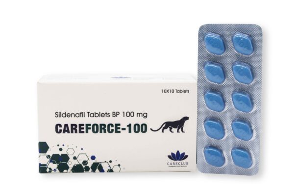 Careforce 100 mg Citrato de Sildenafilo BP 100 comprimidos Farmacia UE