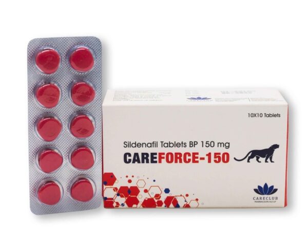 Careforce 150 mg de sildenafil BP, 100 comprimidos, Farmacia UE