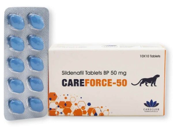 Careforce 50 mg de sildenafil BP 100 comprimidos Farmacia UE
