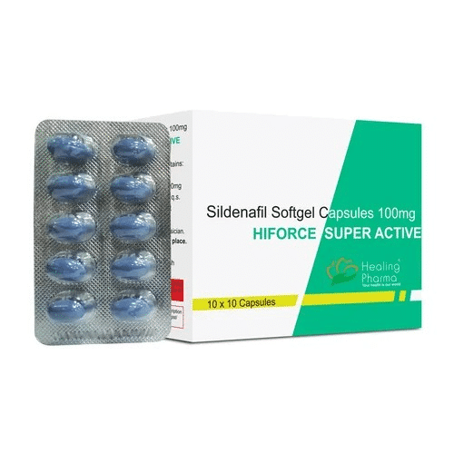 Cápsulas blandas de sildenafil Careforce Super Active, 100 comprimidos, Farmacia UE