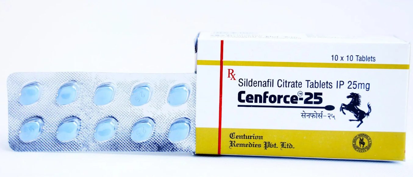 Cenforce 25 mg Citrato de Sildenafilo 100 comprimidos Farmacia UE