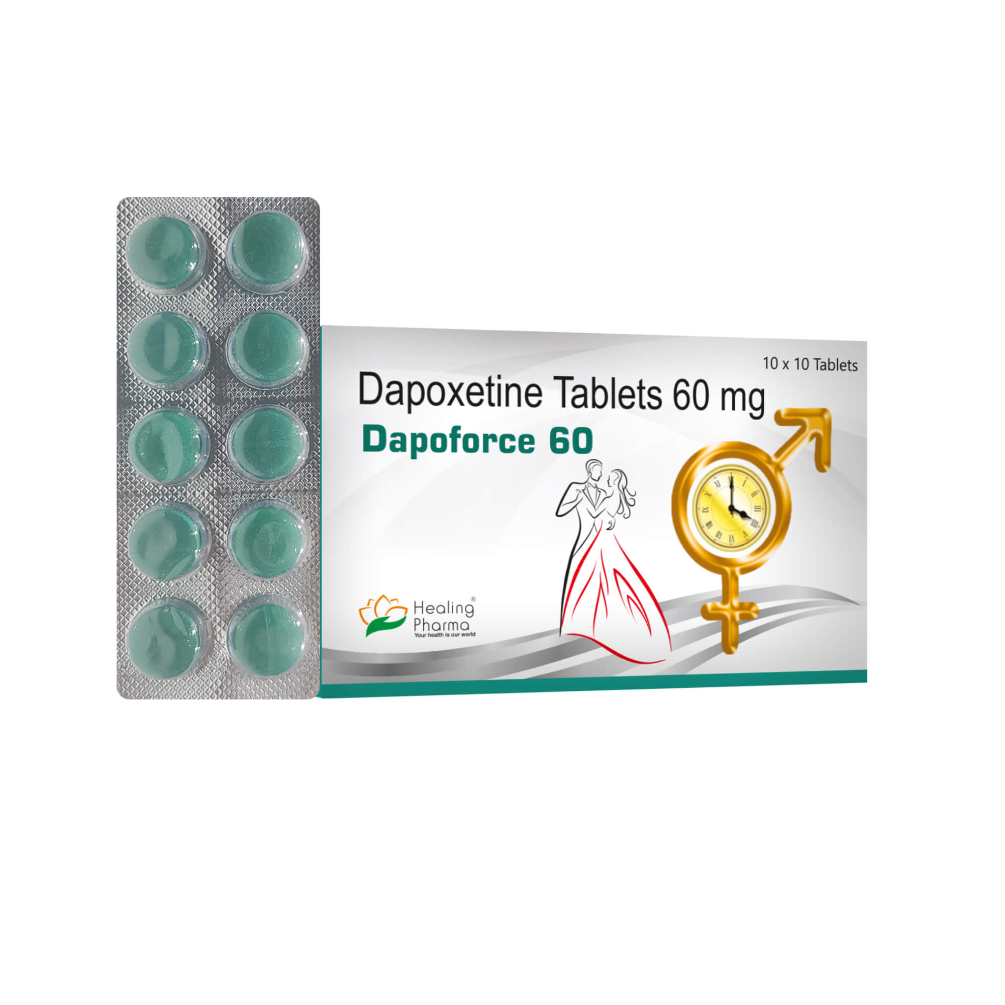 Dapoforce 60 mg Dapoxetina 100 comprimidos Farmacia UE