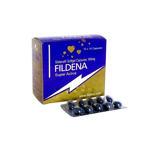 FILDENA Super Active Sildenafil Cápsulas blandas 100 comprimidos Farmacia UE