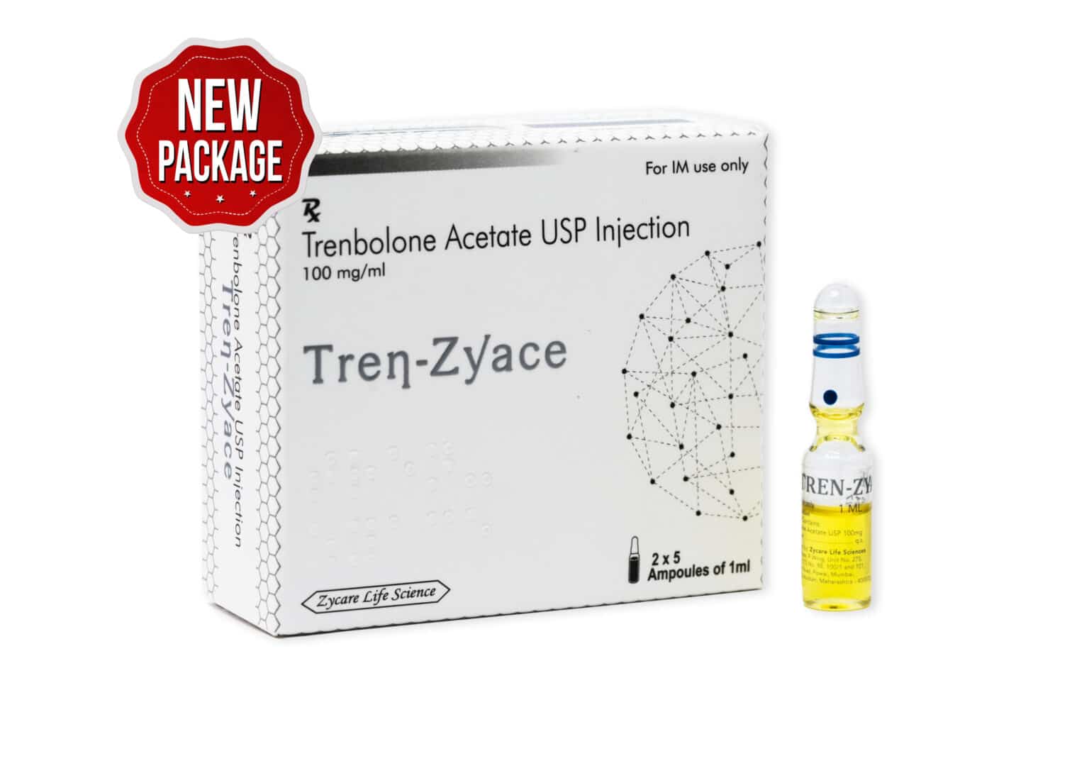 TREN ZYACE Acetato de trembolona Inyectable 100 mg 1×10 1