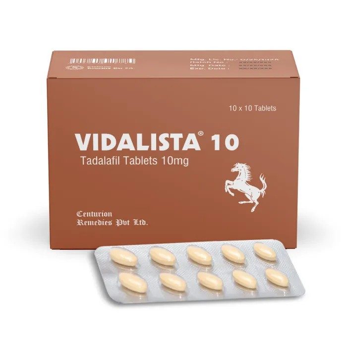 Vidalista 10 mg Tadalafilo Comprimidos 100 comprimidos Farmacia UE
