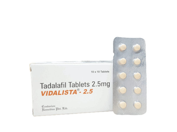 Vidalista 2,5 mg Tadalafilo Comprimidos 100 comprimidos Farmacia UE
