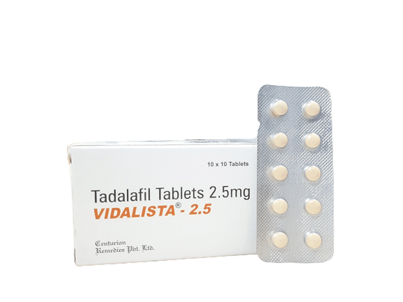 Vidalista 2,5 mg Tadalafilo Comprimidos 100 comprimidos Farmacia UE