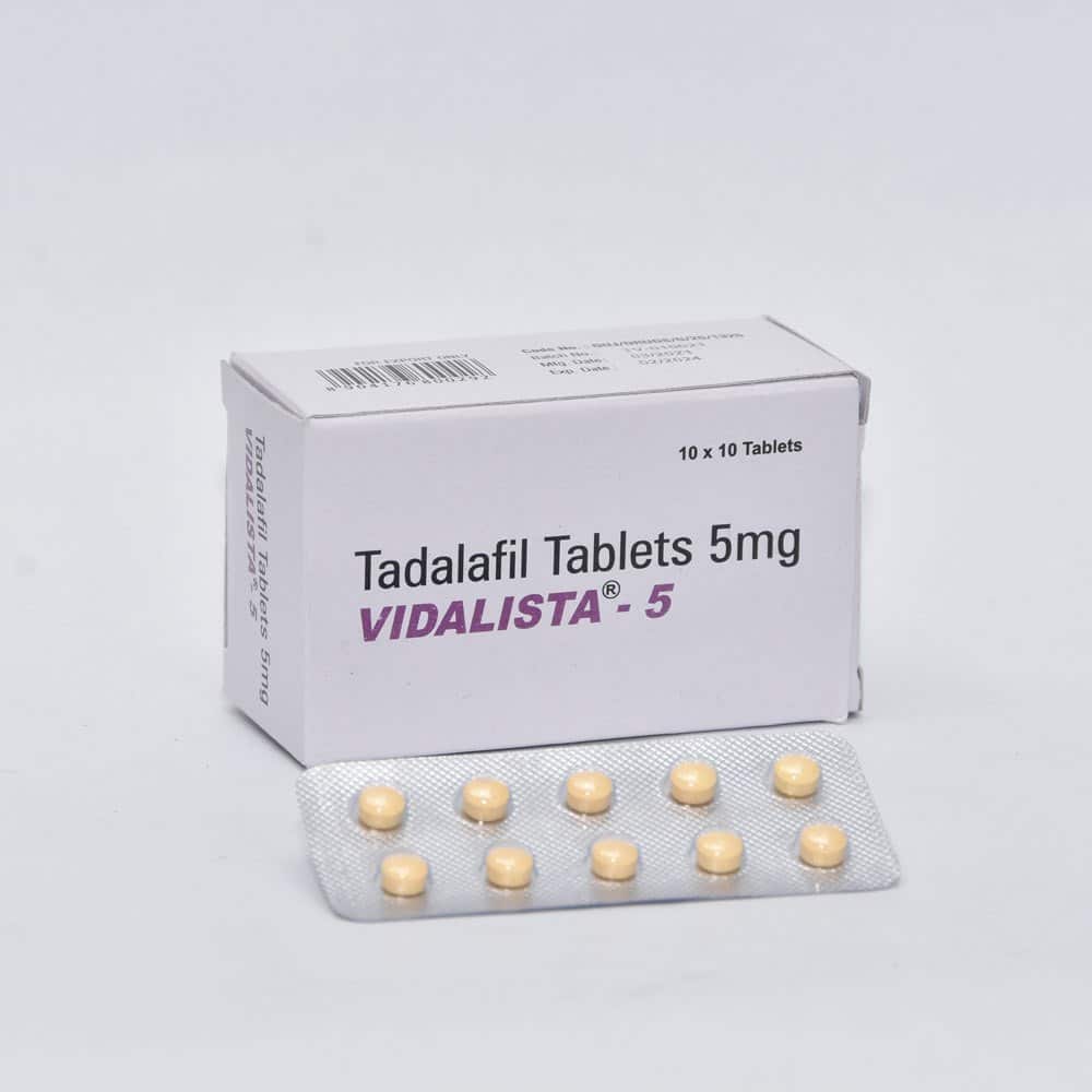 Vidalista 5 mg Tadalafilo Comprimidos 100 comprimidos Farmacia UE