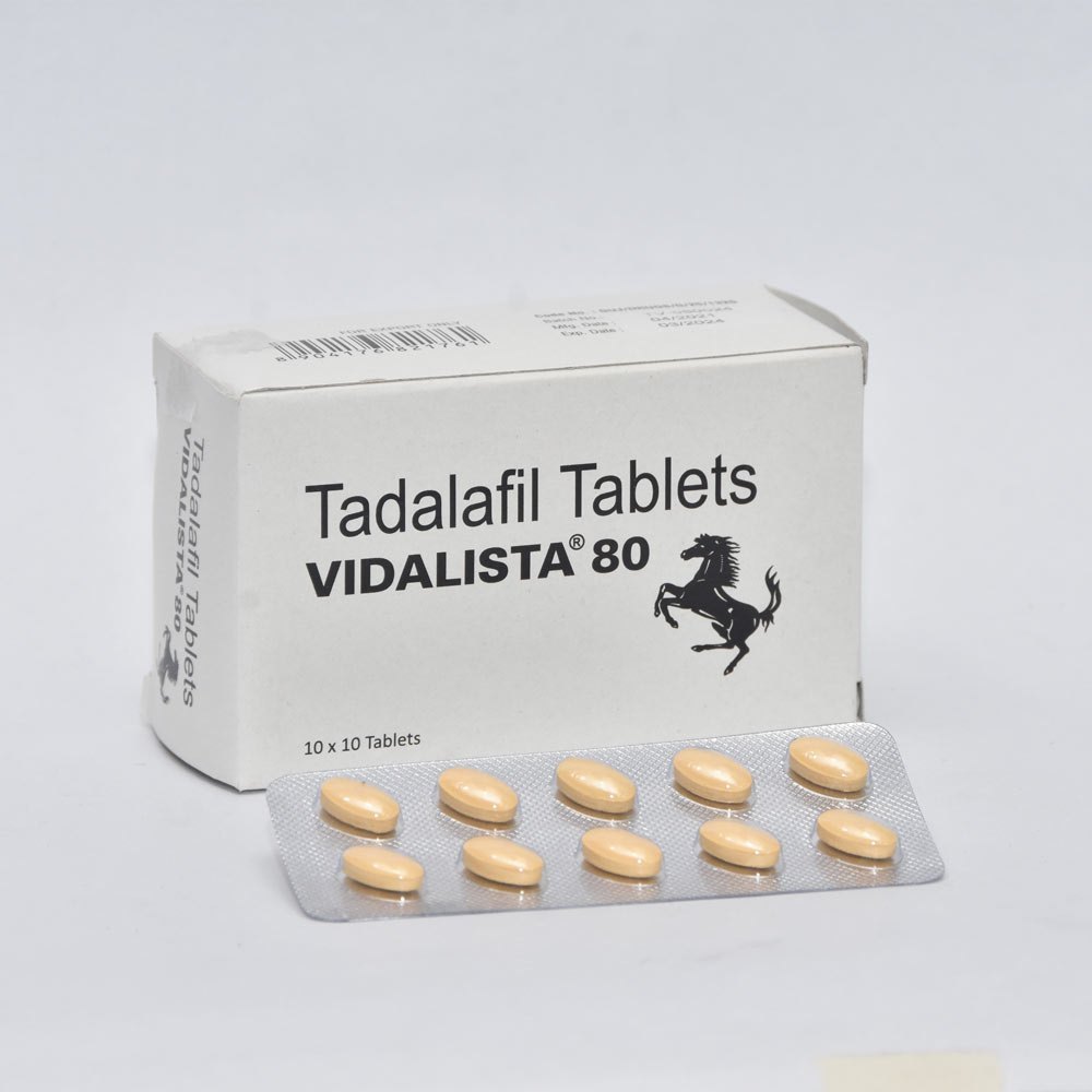 Vidalista 80 mg Tadalafilo Comprimidos 100 comprimidos Farmacia UE