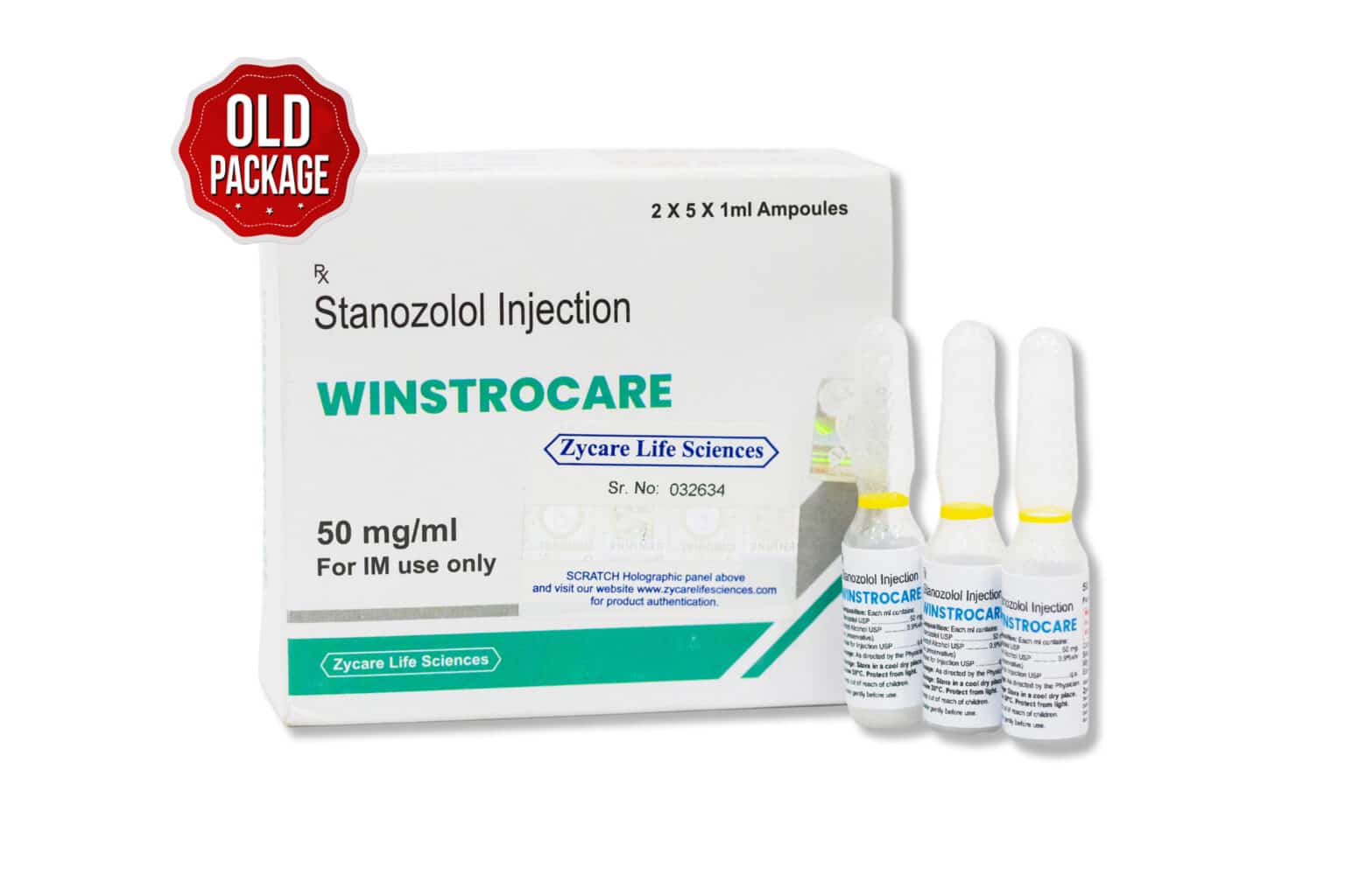 WINSTROCARE Estanozolol Inyectable 50 mg 1×10 1