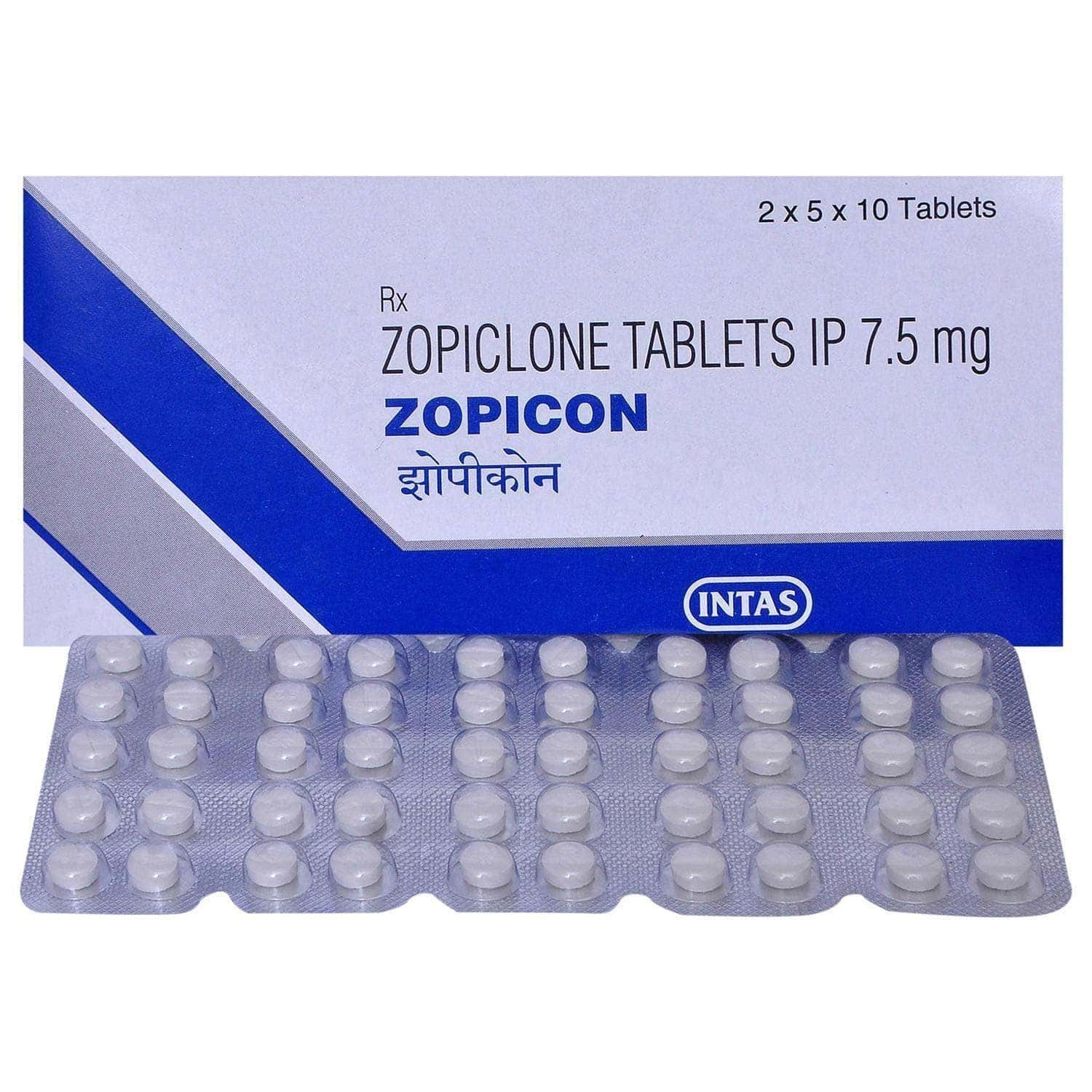 Zopiclona 7,5 mg Zopiclona 100 comprimidos Farmacia UE