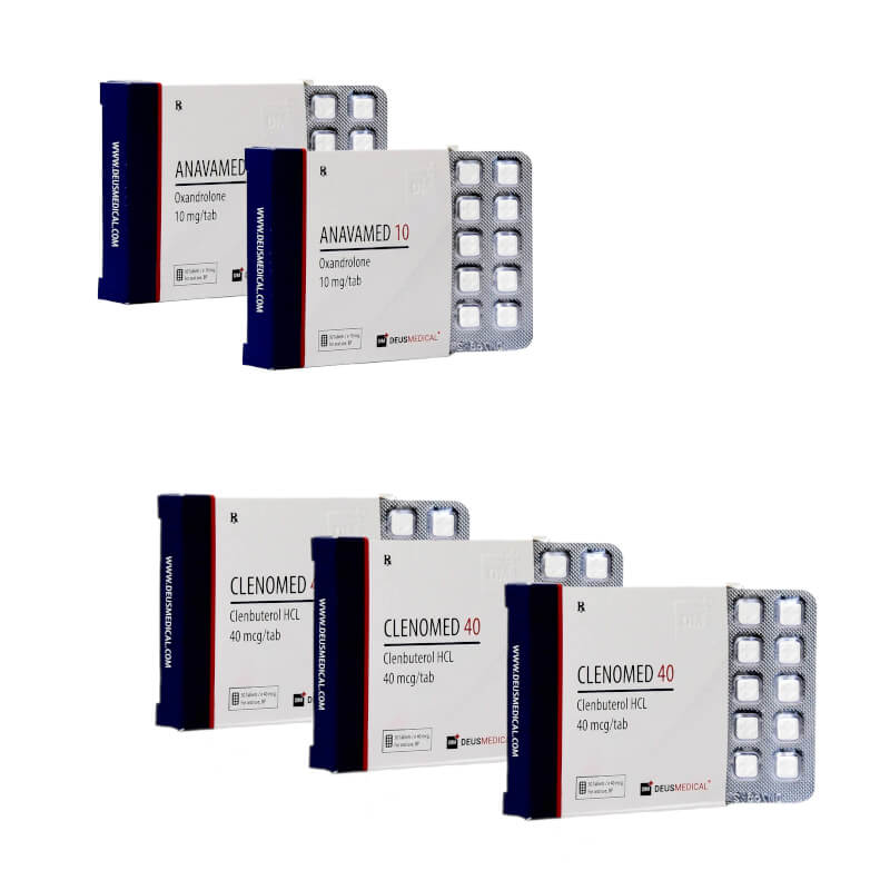Pack avanzado de pérdida de peso para mujer Anavar Clenbuterol 8 semanas Deus