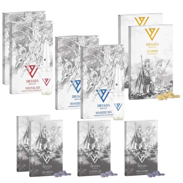 Paquete de masa muscular magra INYECCIÓN ORAL 8 semanas Sustanon Deca Winstrol Driada Medical 2