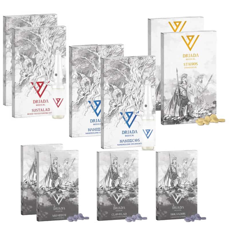 Paquete de masa muscular magra INYECCIÓN ORAL 8 semanas Sustanon Deca Winstrol Driada Medical 2