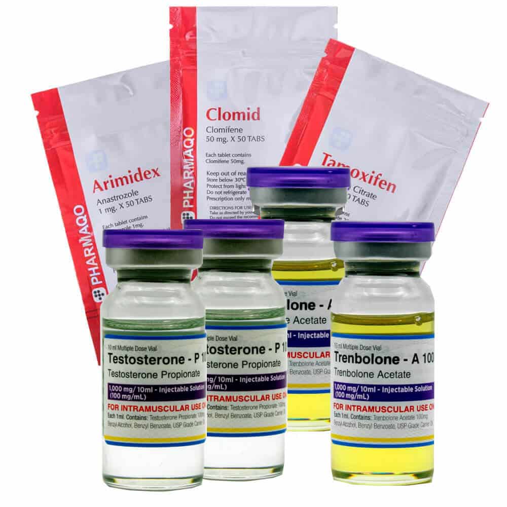 Pack Lean Mass Gain Advanced Pharmaqo Labs Propionato de testosterona Acetato de trembolona 6 semanas