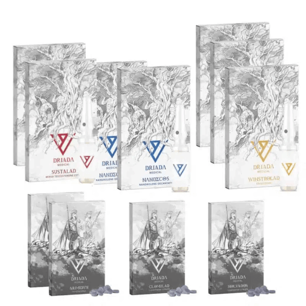 Paquete para ganar masa muscular magra (INYECCIÓN) SUSTANON + DECA + WINSTROL (8 semanas) Driada Medical