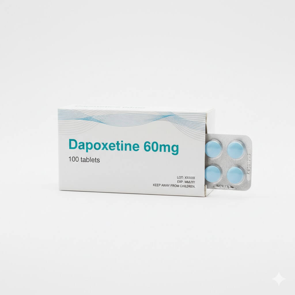 Dapoxetina 60 mg, 100 comprimidos