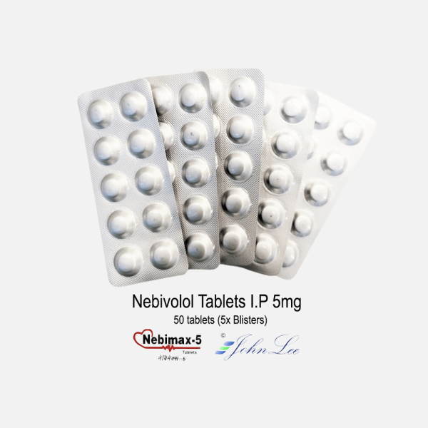 Nebivolol 5 mg Nebimax 5 50 comprimidos 5 blísteres Driada Medical