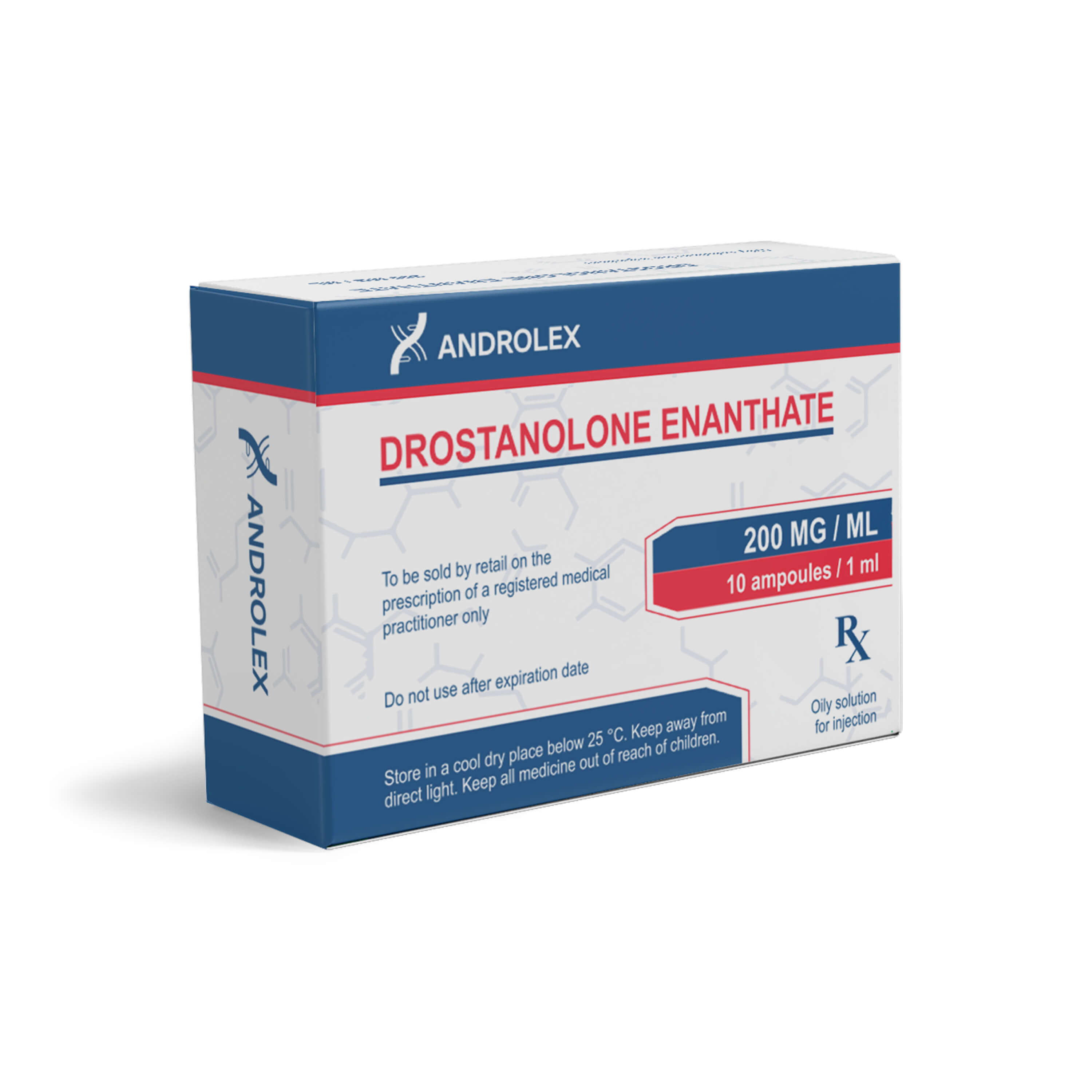 Caja de ampollas de androlex drostanolona enantato