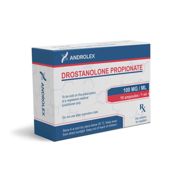 Caja de ampollas de Androlex con propionato de drostanolona