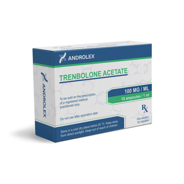Caja de ampollas de Androlex con acetato de trembolona
