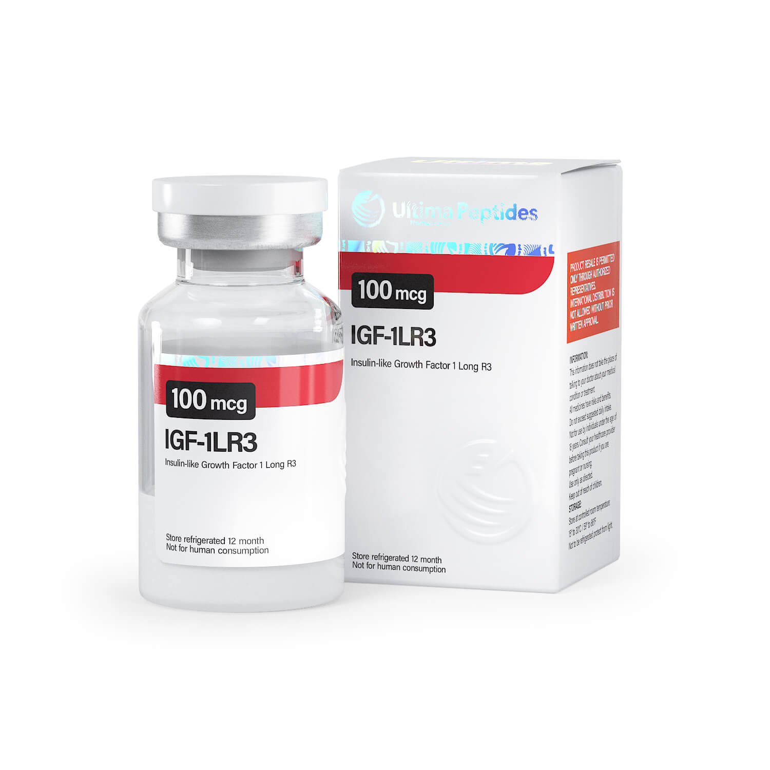 Ultima-IGF-1 LR3 0,1 mg - 1 vial x 100 mcg - UltimaPeptides USA