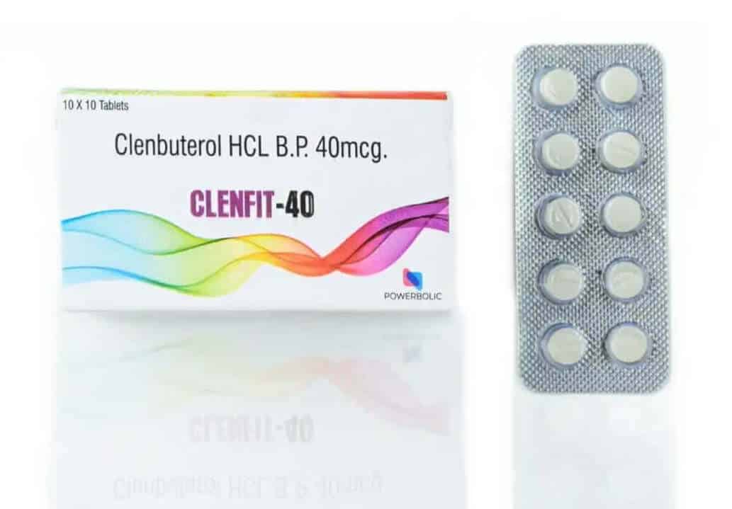 CLENFIT 40 MG - Clorhidrato de clenbuterol 40 mcg 100 comprimidos - POWERBOLIC