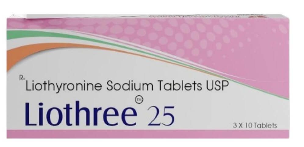 LIOTHREE - Liotironina sódica 25 mcg (30 comprimidos) - Shree Venkatesh