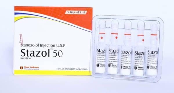 STAZOLE INJ - Estanozolol 50 mg/ml (5 ampollas x 1 ml) - Shree Venkatesh