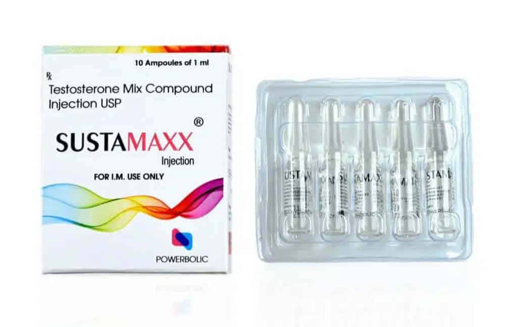 SUSTAMAXX AMP - Compuesto de mezcla de testosterona 10 Amps - POWERBOLIC