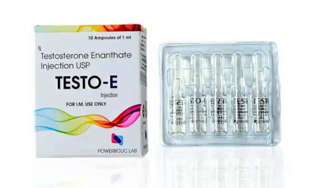 TESTO E AMP - Enantato de testosterona USP 250 mg 10 ampollas - POWERBOLIC