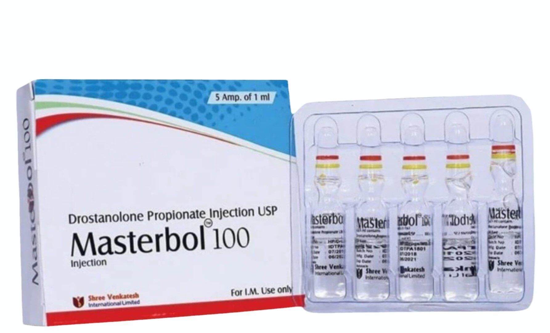 MASTERBOL 100 - Propionato de drostanolona 100 mg/ml (5 ampollas x 1 ml) - Shree Venkatesh
